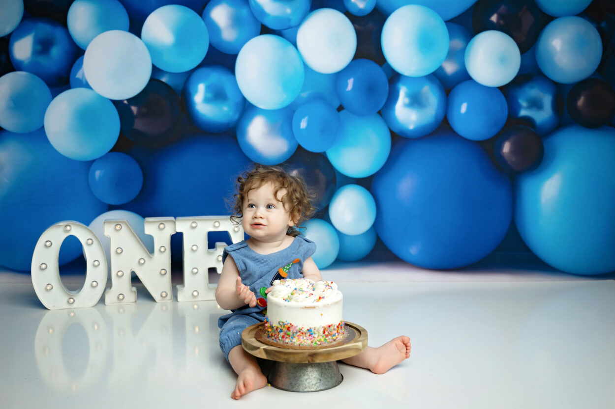 san antonio baby portrait cake smash