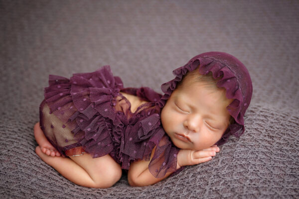 san antonio newborn photographer dark purple
