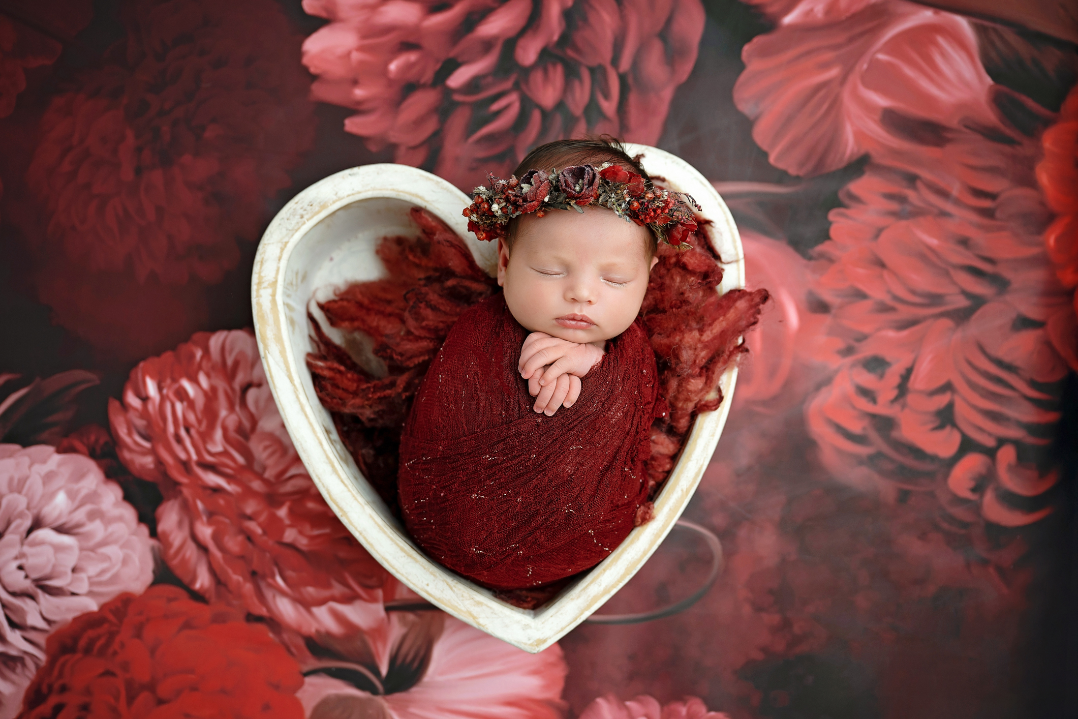 san antonio newborn photographer heart prop